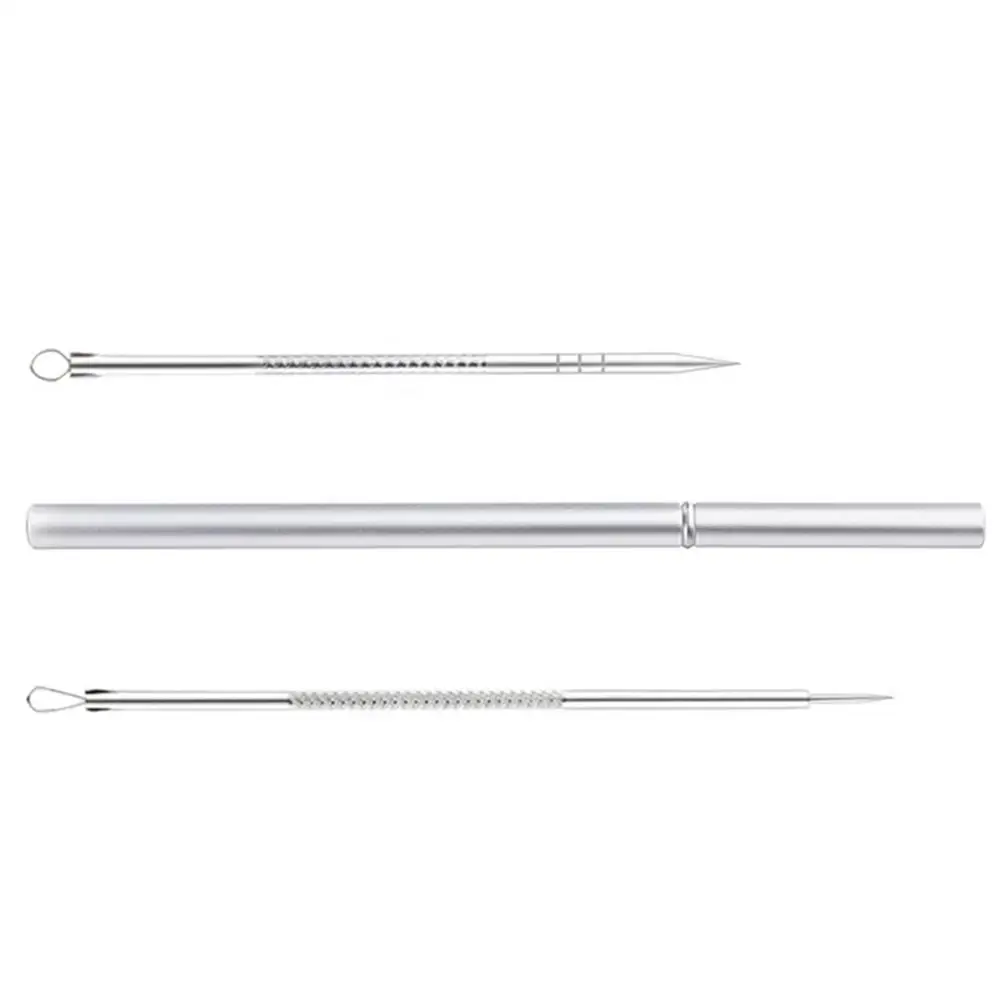 

2PCS Stainless Steel Acne Needle Easy To Use Multi-purpose Tools Acne Needle Acne Needle Facial Skin Care Tool Facial Cleansing