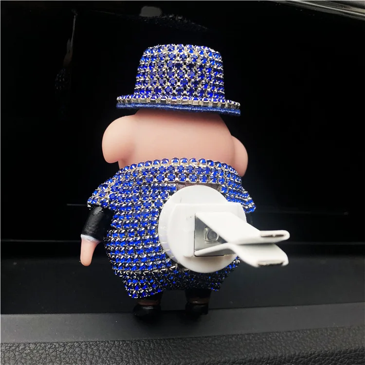 Изысканный женский освежитель для автомобиля милая Алмазная кукла в виде свиньи