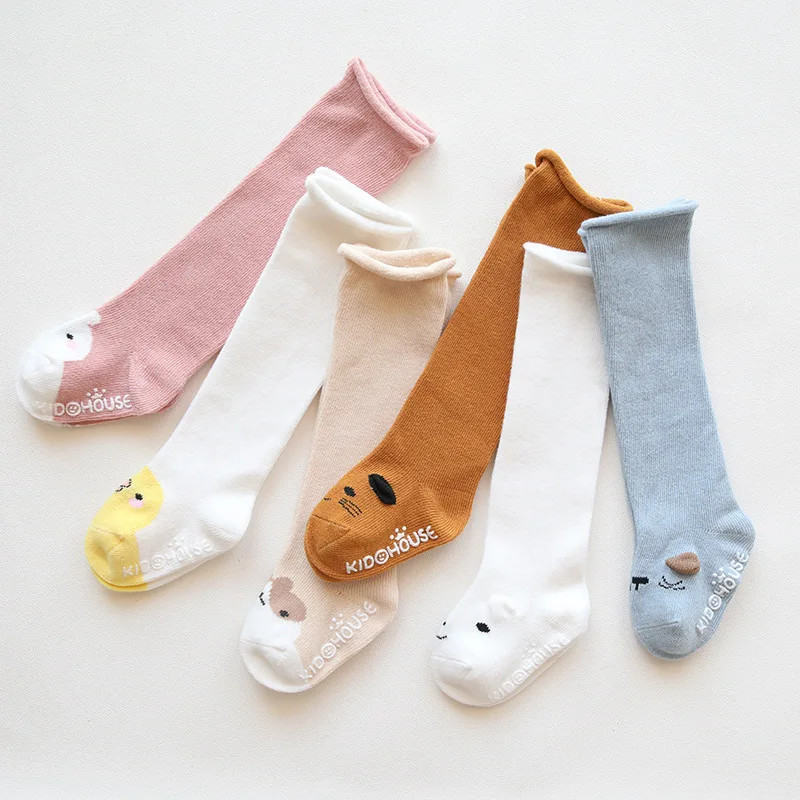 

Knee High Baby Socks Newborn Socks for Girls Cotton Cartoon Infant Baby Boys Socks Anti Slip Casual Winter Baby Leg Warmers