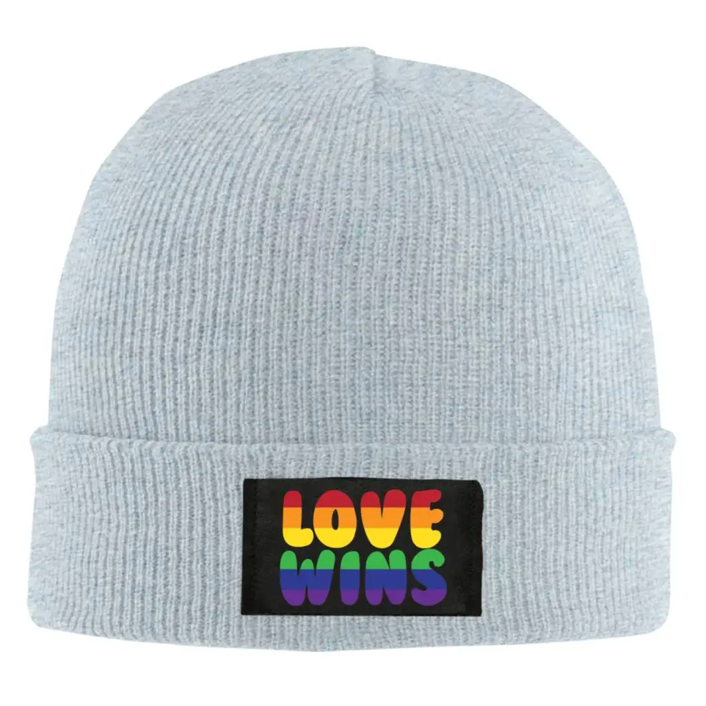 Love Wins Черная шапка мужская женская Зимняя Теплая Лыжная кепка вязаная с черепом |
