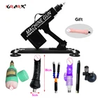 Секс-машина для мужчин и женщин Женский Вибратор с 7 аксессуарами регулируемый угол Выдвижная машина пистолеты секс-игрушки секс-магазин