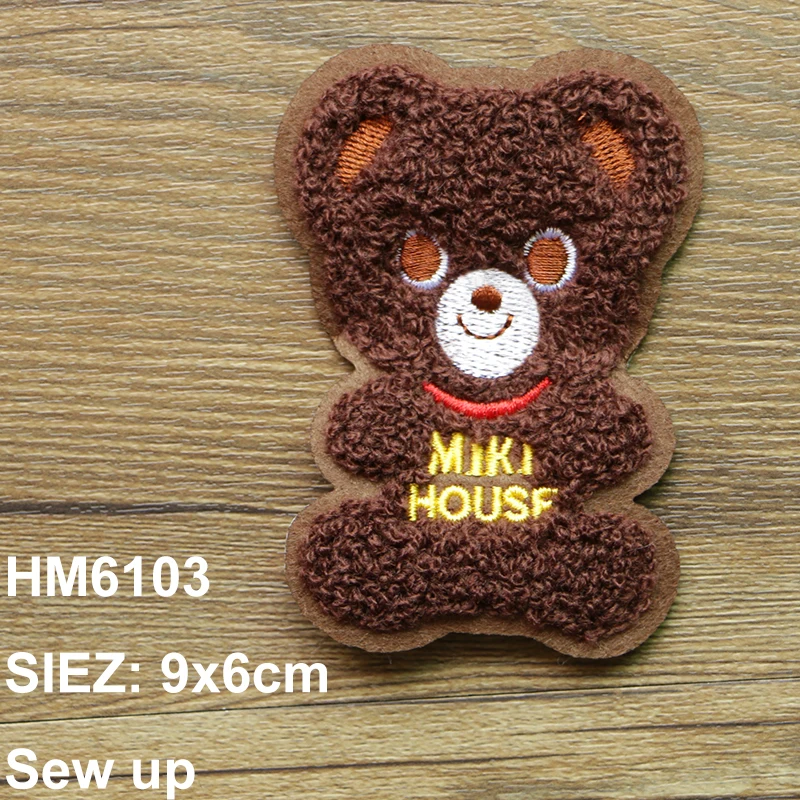 Нашивки в форме сердца с единорогом медведем динозавром синелью значком вышивка