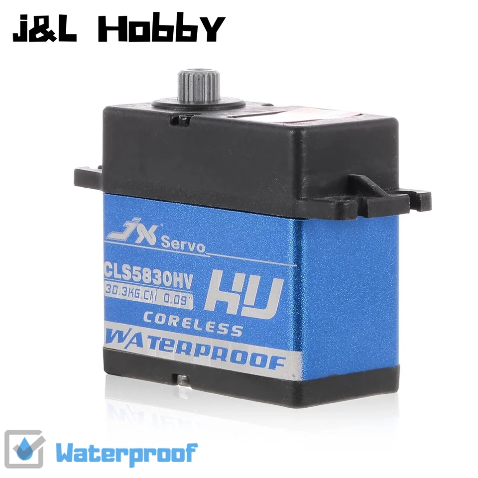 

Водонепроницаемый цифровой сервопривод JX SERVO CLS5830HV, металлическая шестерня, большой крутящий момент 30 кг, сервопривод без сердечника для ра...