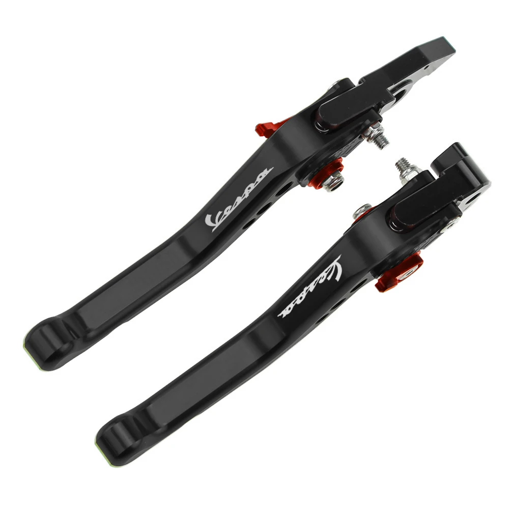 black MTKRACING для Vespa Granturismo 125/200 GTS 125/250 S125/S250 2003- ЧПУ Короткие тормозные рычаги сцепления для мотоцикла - Цвет: black