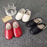 dolakids high grade childrens shoes summer empty leather shoes girls sandals top cowhide leather baby shoes