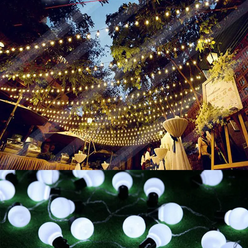 Светодиодная гирлянда с большими шариками 5 см 110 В 220 | Освещение