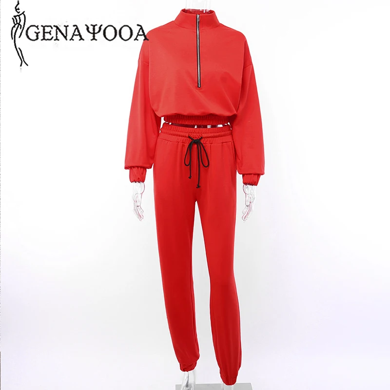 Genayooa брендовый женский спортивный костюм для фитнеса комплект из двух предметов