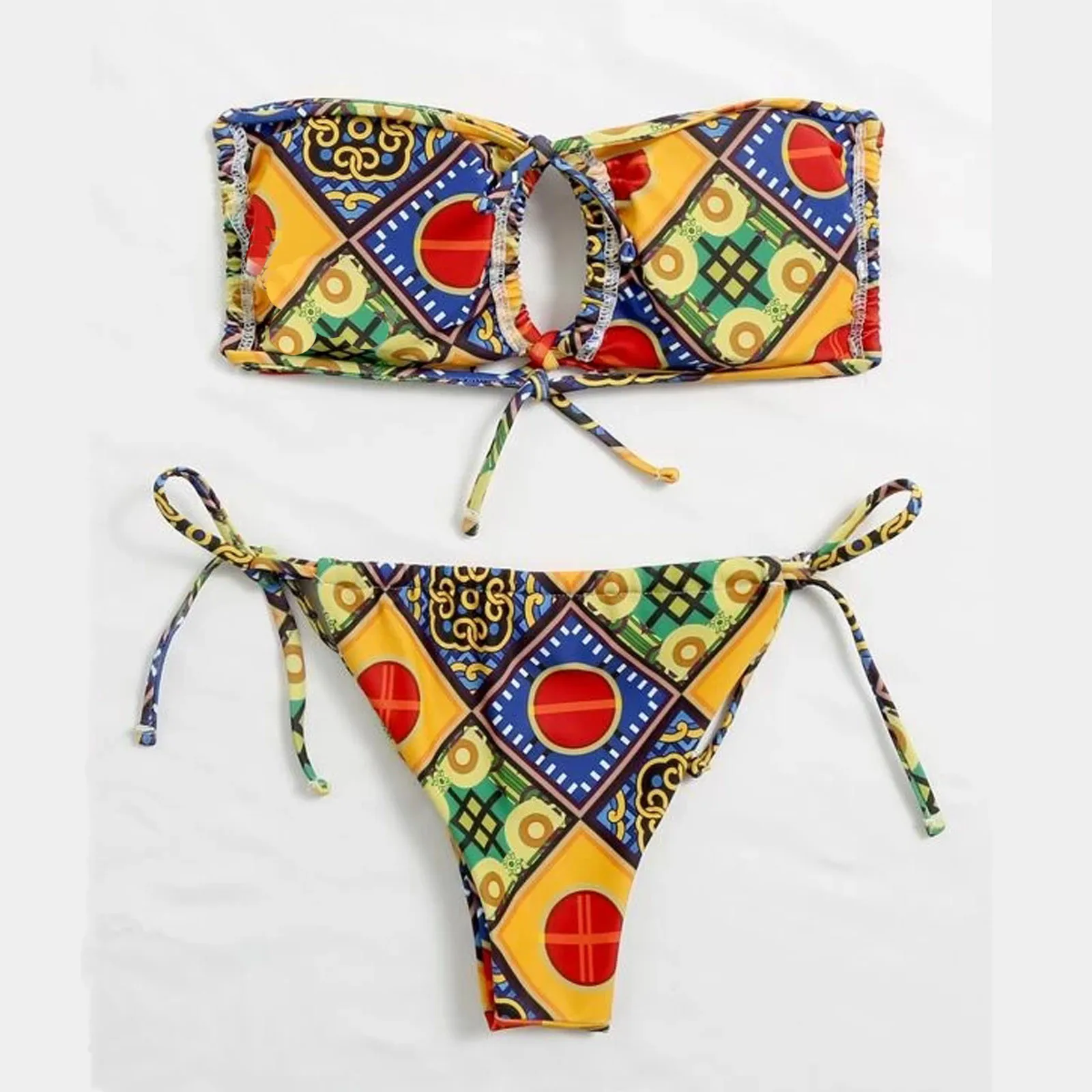 

Fashion Strapless Bikini Women's Sexy Swimwear Two Pieces Bathing Suit Suit Bandeau Brazilain Bikinis Bathsuit Beachwear