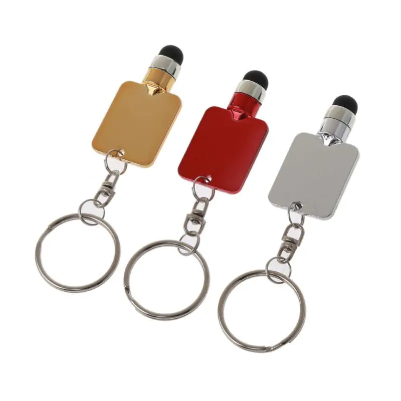 

1PC Universal Plastic Capacitive Touch Screen Stylus Pen Touch Pen Keychain for Tablet PC Pad Phone Rectangle Pen