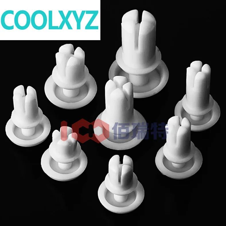 Черные/белые пластиковые заклепки R-shaped PC доска Пластиковые расширения