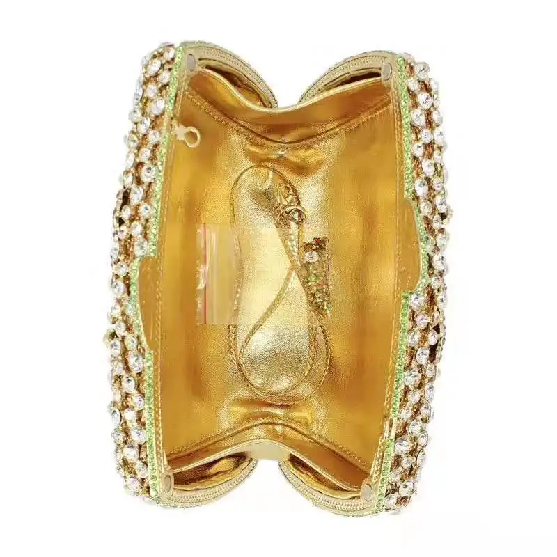 Женский вечерний клатч с кристаллами перфорацией и бусинами | Багаж сумки