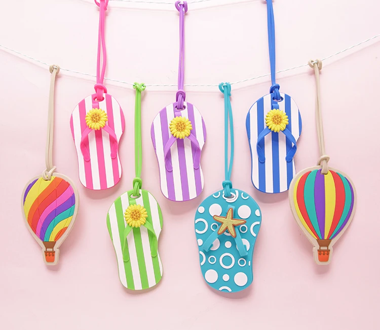 Прекрасный клипсы для воздушных шаров Форма шлепанцы дизайн Чемодан бирка