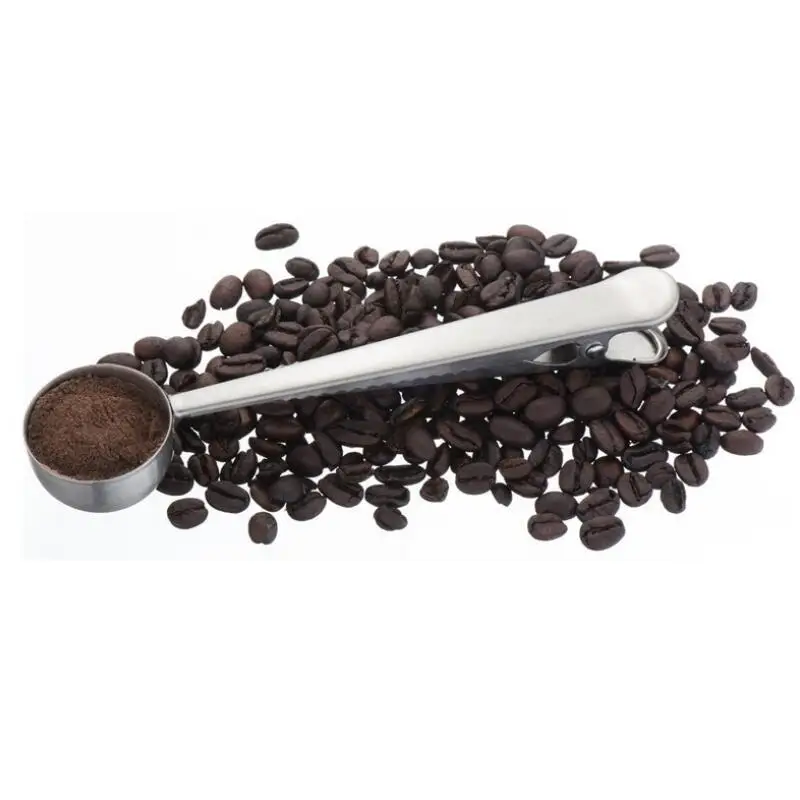 

80pcs Stainless Steel Coffee Measuring Spoons Abrasion Resistant Milk Powder Scoop With Clip LX7936