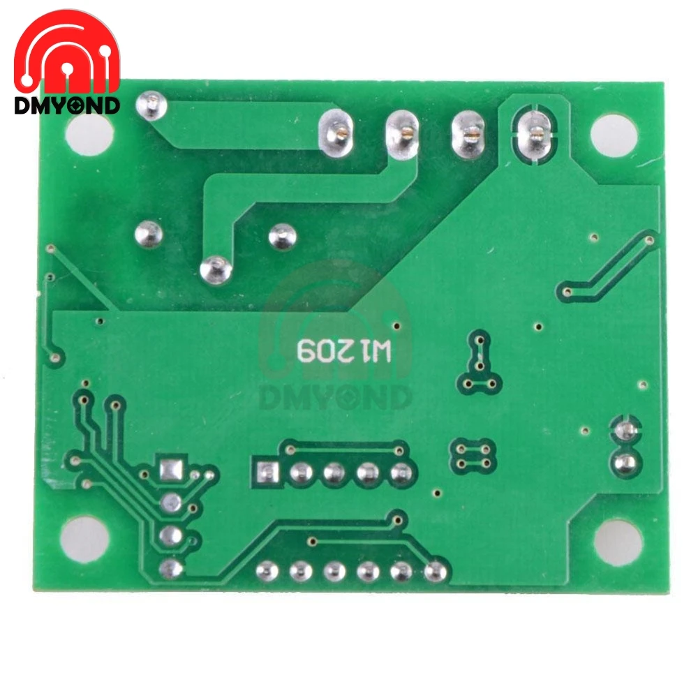 Цифровой термостат W1209 для водонагревателя 12 В постоянного тока 20 А прозрачный
