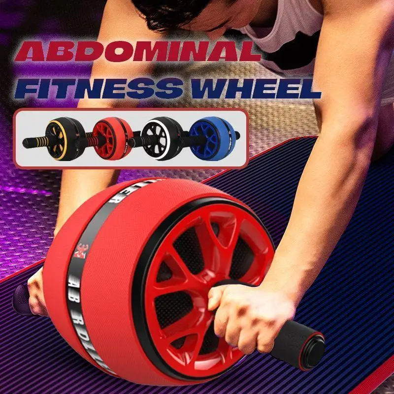 

Abdominal Fitness Wheel Roller No Noise Abdominal Wheel Roller Stretch Trainer For Arm Waist Leg Exercise Gym Fitness Equipment