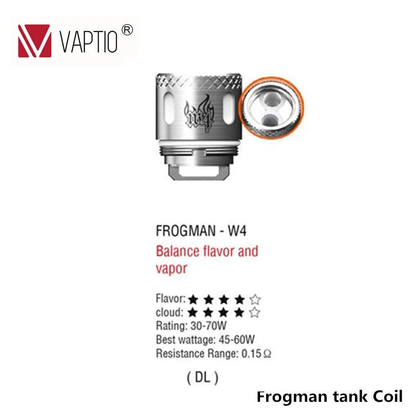 Vape Vaptio-амфибия катушки Kanthal 0,15/0,2/0.4ohm голова атомайзера для Frogman бак 5 шт./упак