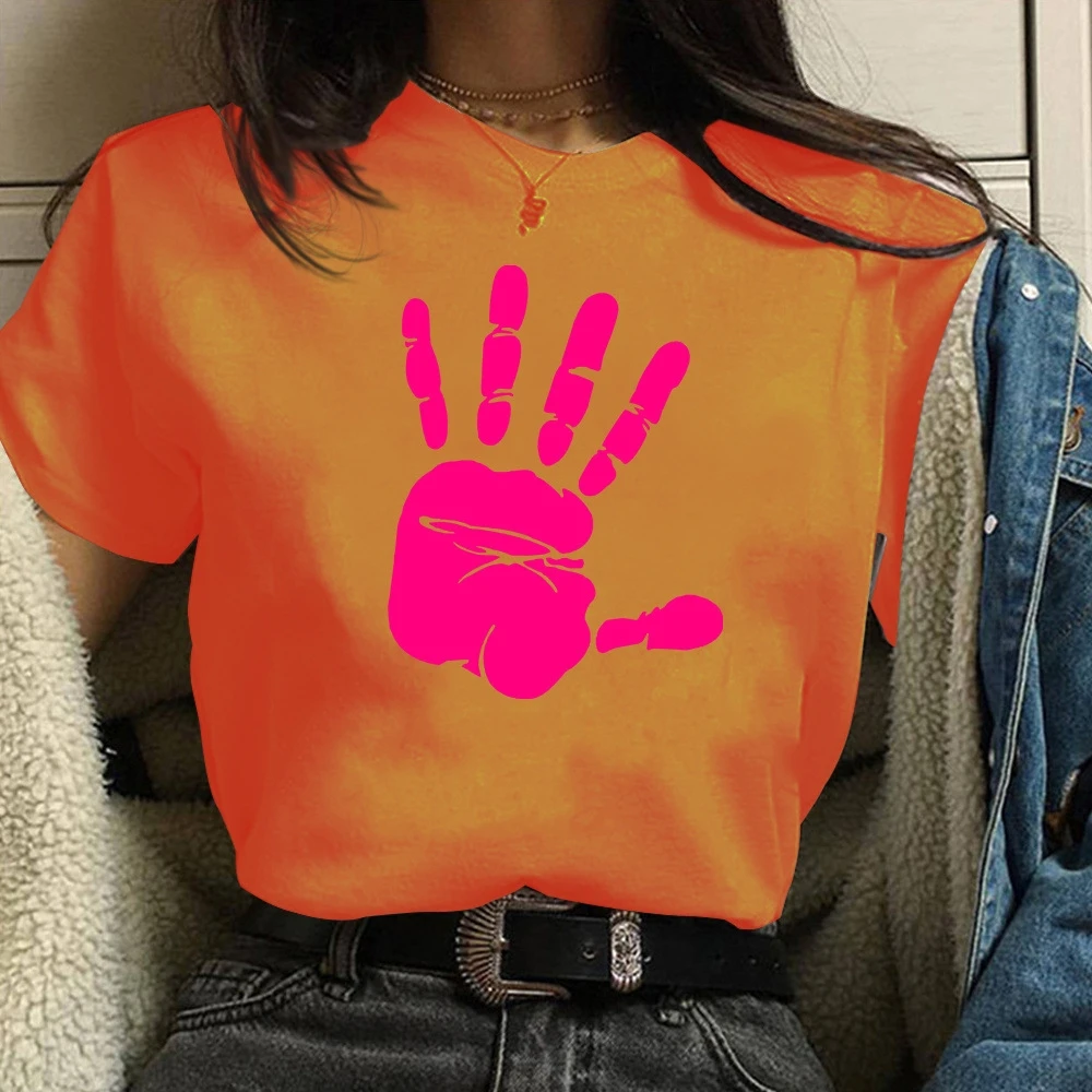 

palm Tshirt Women Summer Vogue Print Lady Casual T-Shirt Tops Streetwear Short Sleeve O-Neck Tees Tshirt TX8106