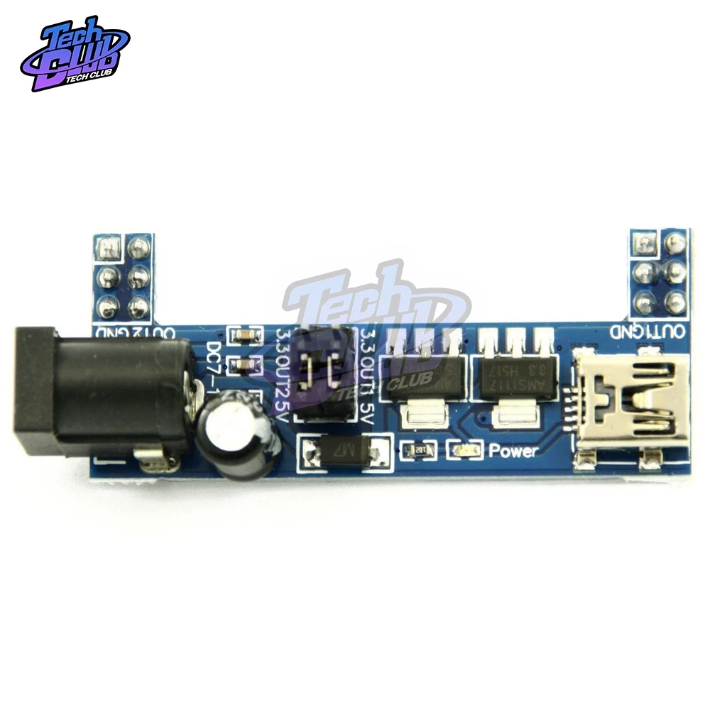 Макетная плата MB102 модуль питания постоянного тока 3 В 5 для безsolderless Mini USB блок