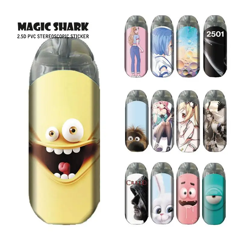 

Starfish Cute Rabbit Creed Girl Colorful Water Drop Sticker Case Protector Wrap Film for Vaporesso Zero