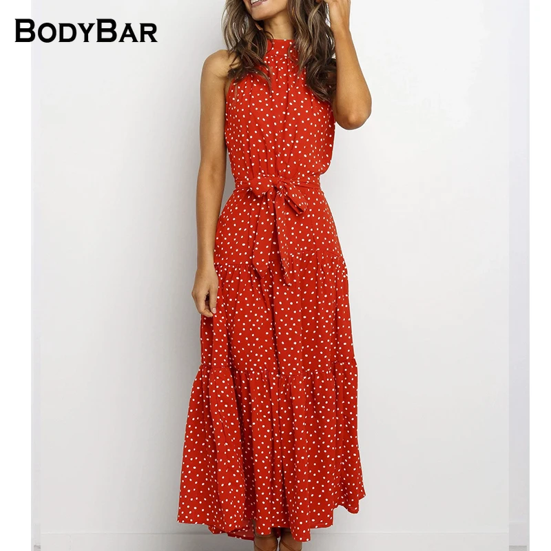 

Summer Belt Party Dress Woman Beach Casual Dresses Sexy Halter Strapless Printing Sundress Lace Up Vacation Vestidos For Ladies