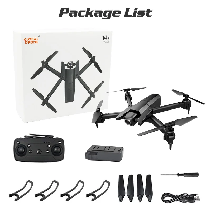 Global Drone GW106 Квадрокоптер с камерой HD 1080P долгий срок службы батареи Дрон жесты Фото Видео дроны VS SG106 XS816