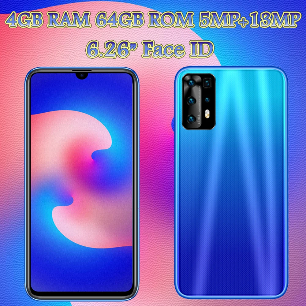 

Mobile Phones Z18 Android 7.0 Face ID 6.26" Screen Unlocked 5MP+13MP 4G RAM+64G ROM Global Smartphone Front/Back Camera Celular