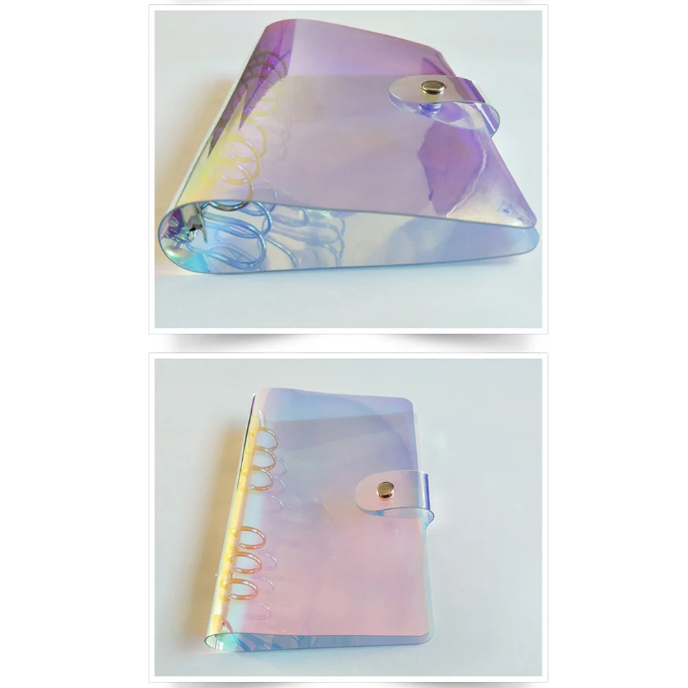 

Colorful Loose-Leaf Binder Creative Transparent File Folder for Home Office School