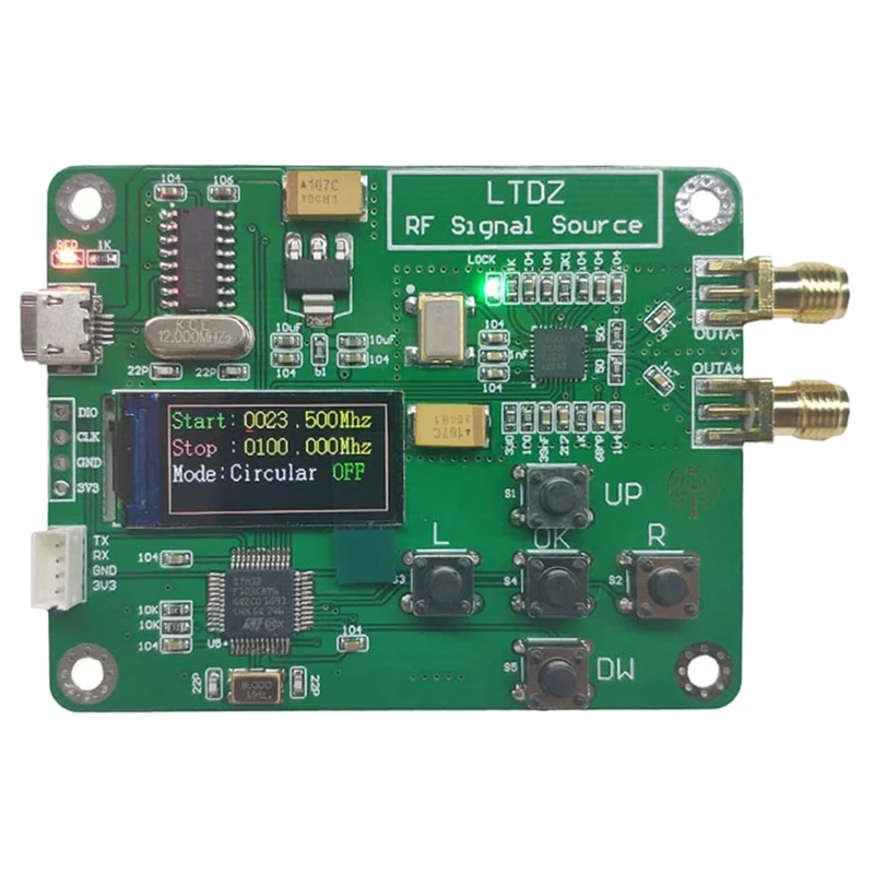 LTDZ MAX2870 STM32 23 5-6000 МГц модуль источника сигнала USB 5 в питание частоты и режимы