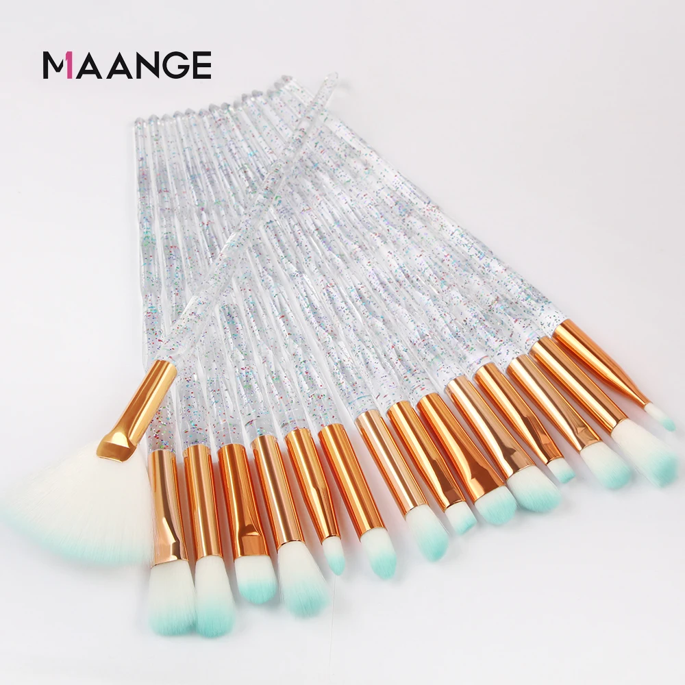 Кисти для макияжа "maange", 4 штуки/Набор/10/15 штук/упаковка, основа, тени для глаз, корректор многофункциональная расческа для Красота макияж ящик для инструментов