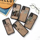 Чехол для Huawei Honor 9A, чехол для Huawei Honor 10X Lite, 20, 8x, Y9 2019, художественный матовый чехол с рисунком линий, защитный чехол для объектива камеры, чехлы