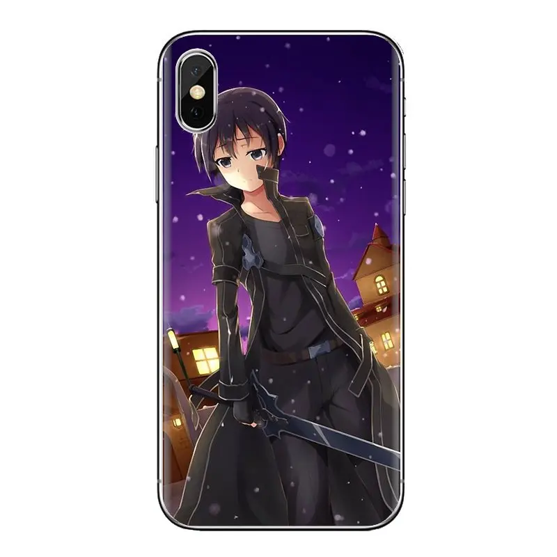 Soft Shell Cases Kirito Sword Art Online SAO Japan For LG Spirit Motorola Moto X4 E4 E5 G5 G5S G6 Z Z2 Z3 G2 G3 C Play Plus Mini |