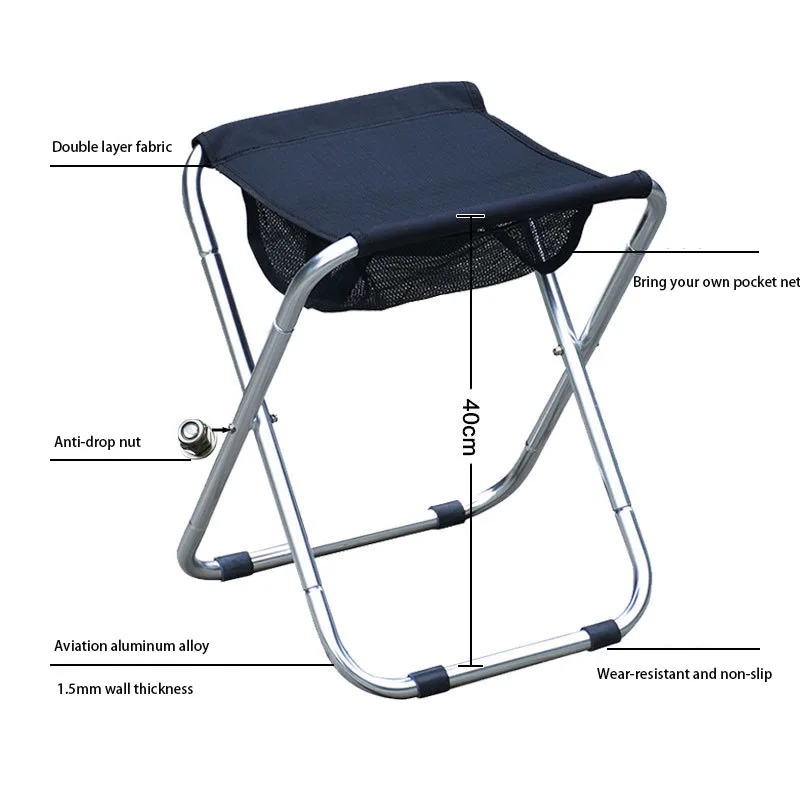 Satılık Açık Taşınabilir Katlanır Taburesi Yüksekliği 40 Cm Bir Katlanır Sandalye Için Uygun Yaşlı Hamile Kadınlar Uzun Insanlar