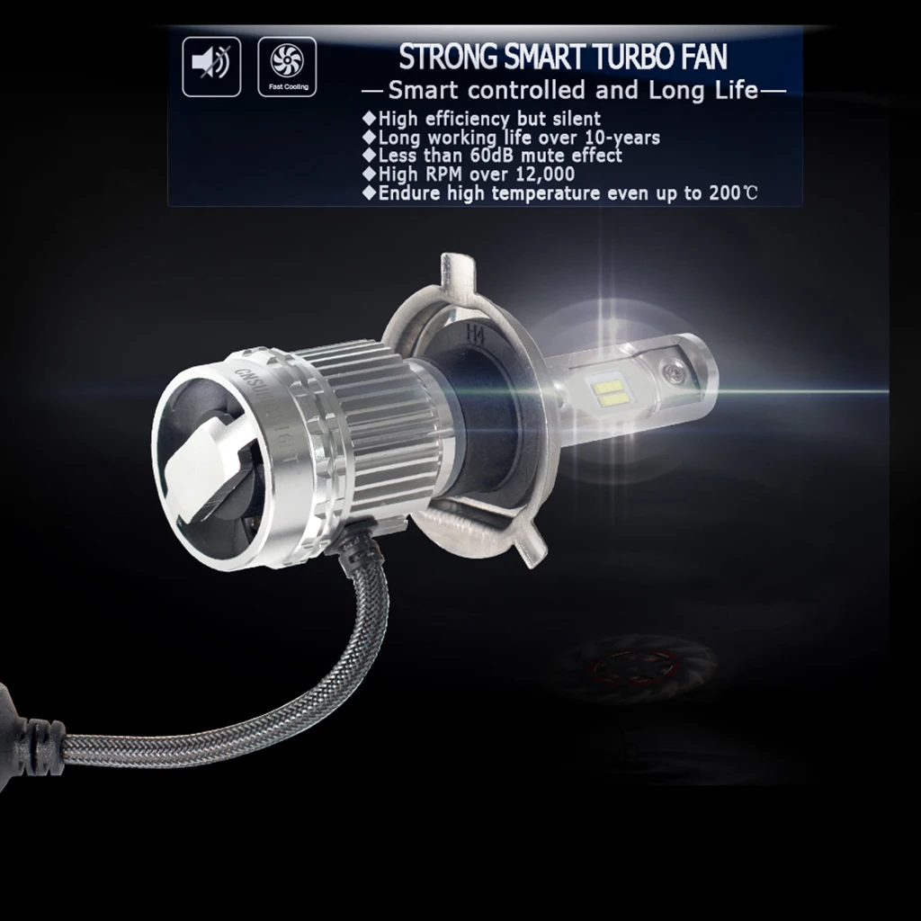 

2pcs LED Headlight Bulbs H11/H8/H9 Hi/Low All-in-One Conversion Kit Led Headlights 9000 Lm 6000K Beam Bulbs Waterproof