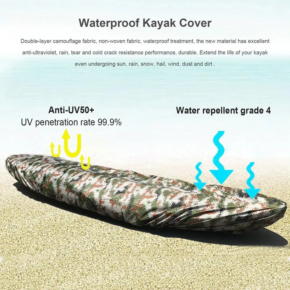 Камуфляжный чехол для байдарки водонепроницаемый пыленепроницаемый каноэ с