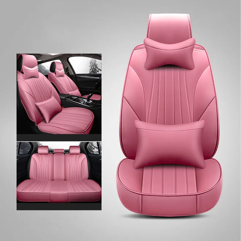 

WLMWL Leather Car Seat Cover for Kia All Models rio sportage cerato k2 k3 k4 k5 carnival car accessories Car-Styling