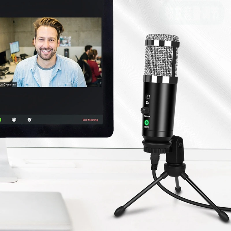 

USB Microphone Condenser Recording Microphone for Laptop Mac or Windows Computer Microphone for Recording Vocals