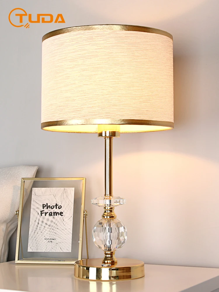 TUDA Бесплатная доставка, Хрустальная настольная лампа для спальни, гостиной, прикроватная лампа, Современная креативная Высококачественная Европейская хрустальная лампа TUDA Бесплатная доставка, Хрустальная настольная лампа для спальни, гостиной, прикроватная лампа, Современная креативная Высококачественная Европейская хрустальная лампа