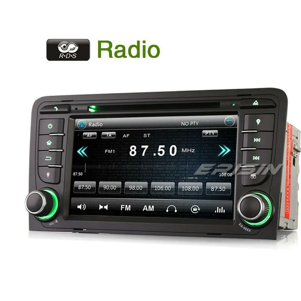 Erisin 7147 DAB + автомобильный DVD-плеер Стерео Авторадио GPS SWC Canbus RDS DVR 3G SD USB Bluetooth для AUDI A3
