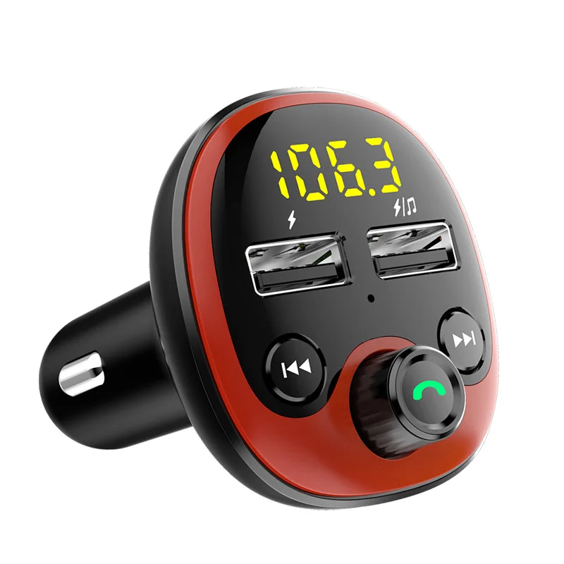 Bluetooth 5 0 FM передатчик свободные руки ресивер MP3 плеер 2.1A u-диск tf-карта двойной USB