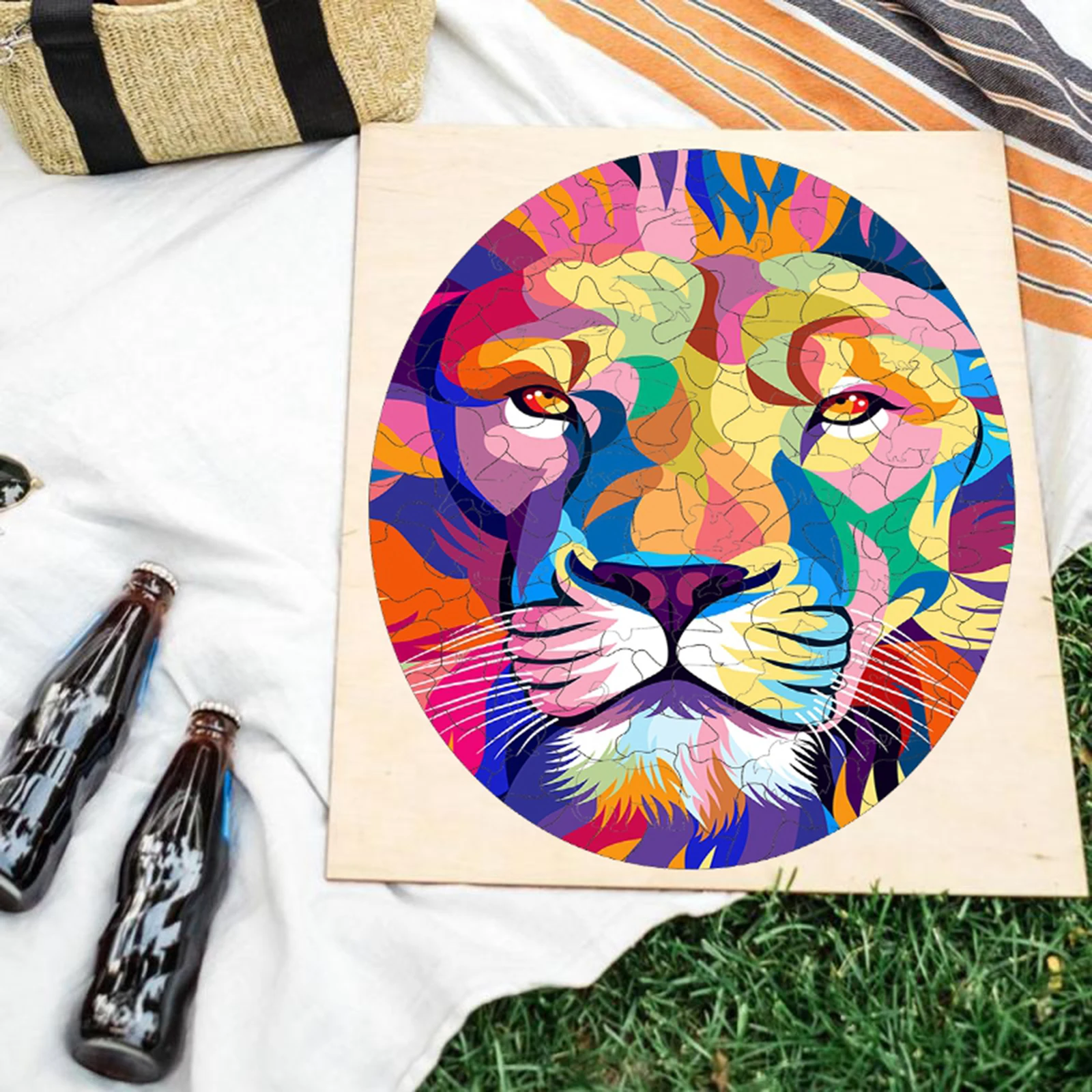 Деревянный пазл деревянное ремесло моделирование животные игрушка набор