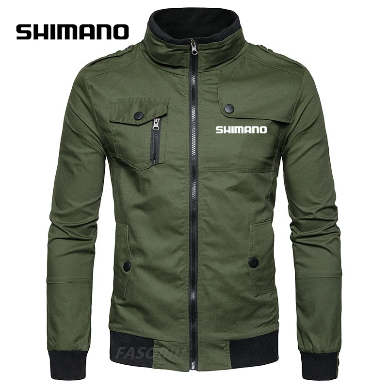 

Осенне-зимние хлопковые рыболовные куртки SHIMANO, прочная водонепроницаемая одежда для рыбалки с несколькими карманами, дышащая одежда для р...