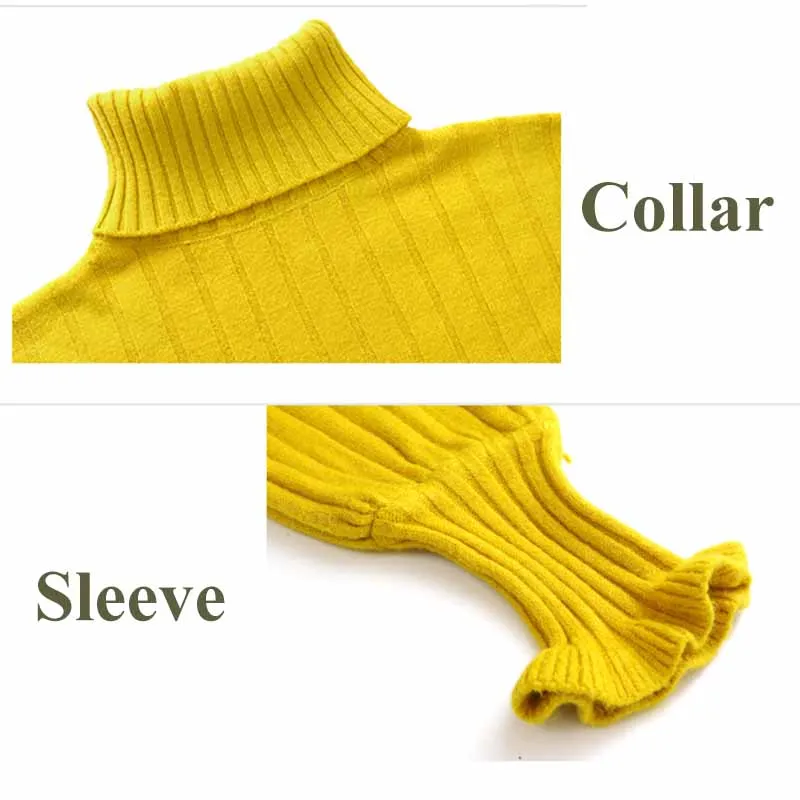 

Sweaters Women Pullovers Turtleneck Solid Flare Sleeve All-match Chic Vintage Elegant Autumn Winter Knitting Thick Korean Style