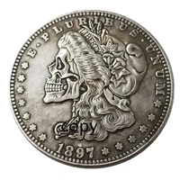 1897 skeleton rangers coin us coin gift challenge replica commemorative coin replica coin medal coins collection