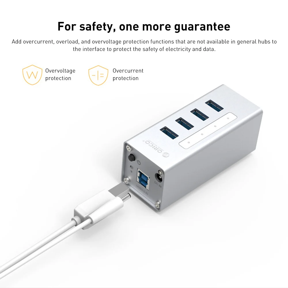 

USB 3.0 Hub High Speed 4-Port/7-Port USB Data Hub Charging Splitter with 12V Power Adapter for MacBook