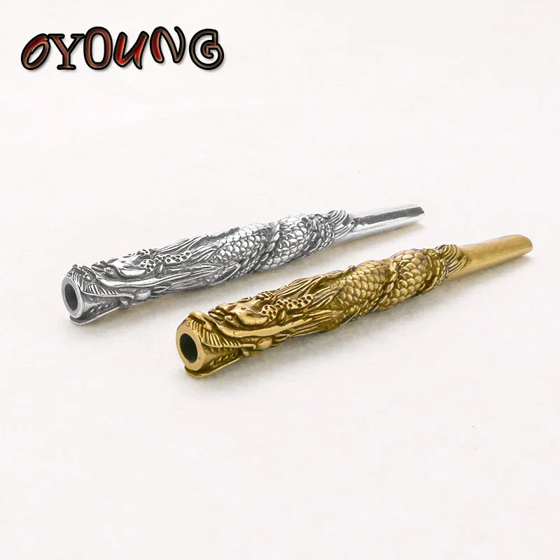 Ретро латунь дым дракон мундштук Fillter в виде курительной трубки - купить по