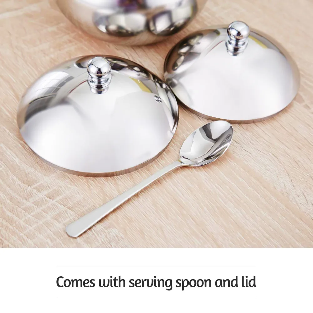 Сахарница графинчик из нержавеющей стали с крышкой и ложкой солевой шейкер соус