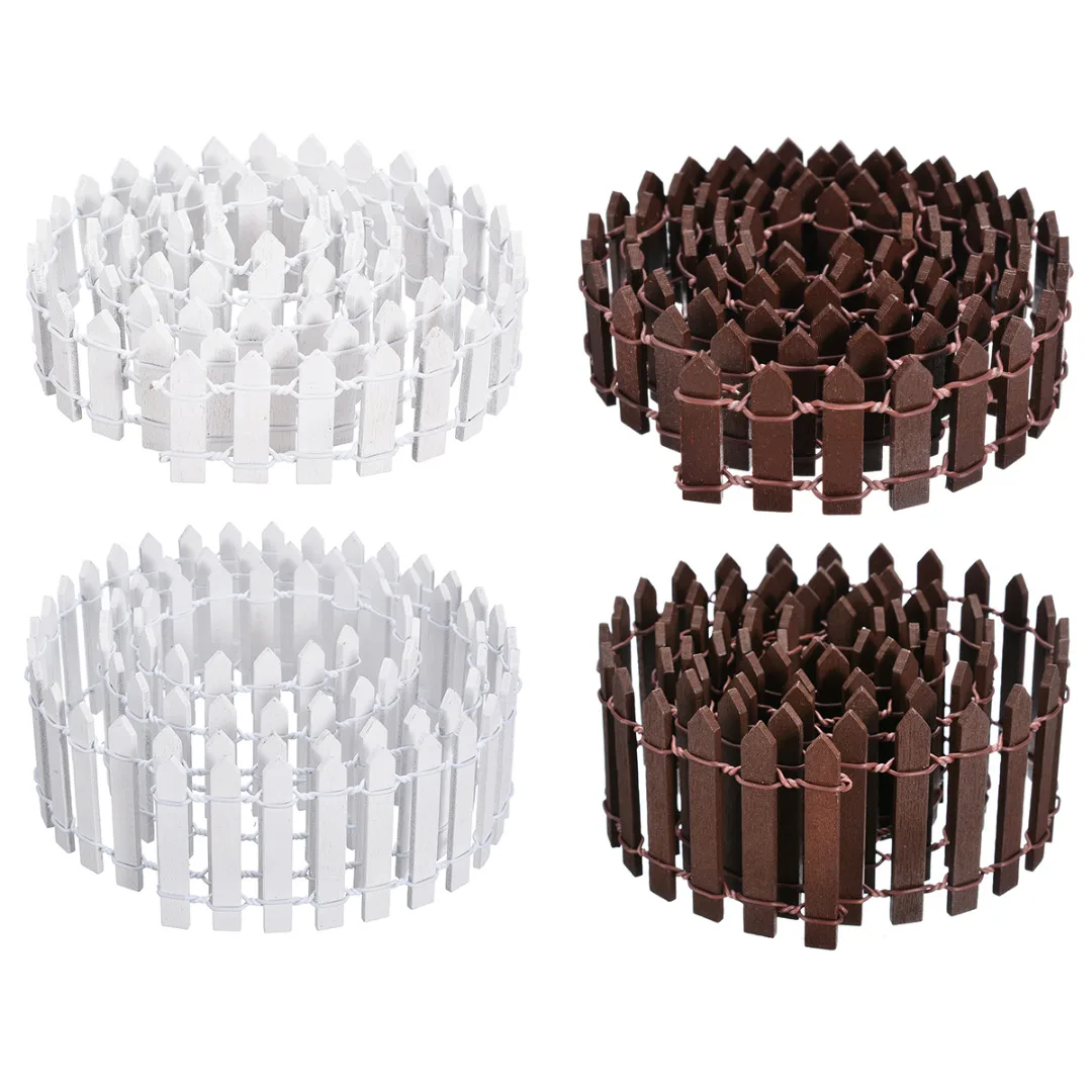 Миниатюрное деревянное ограждение DIY Сказочный Сад Микро кукольный домик ворота