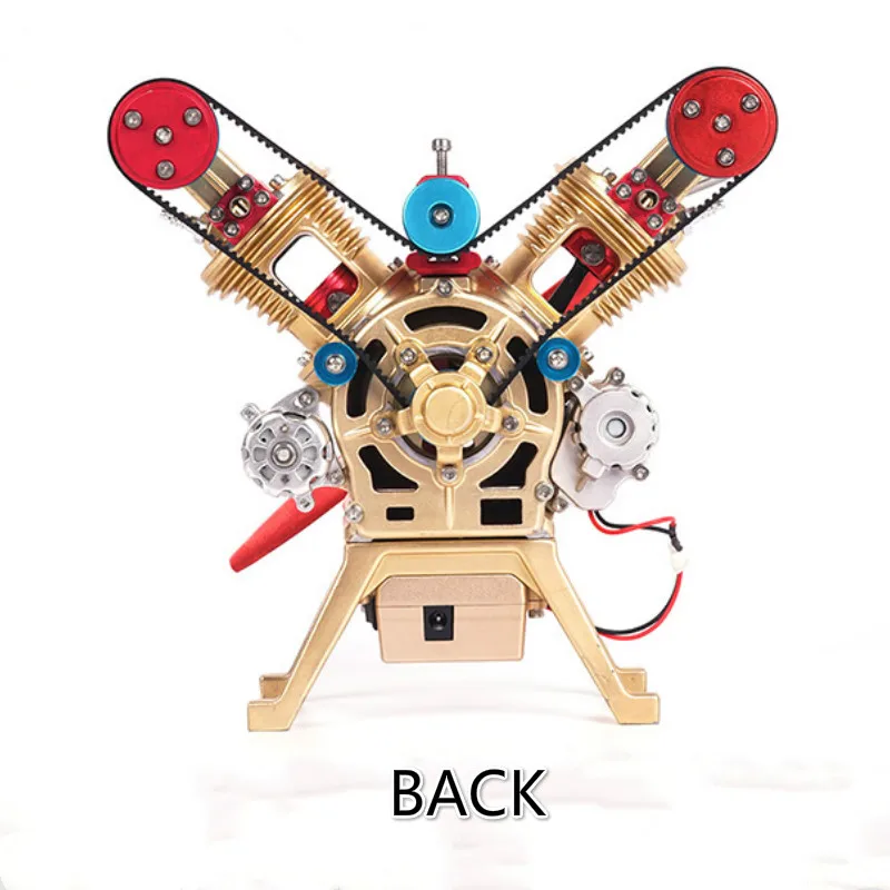 Модель двигателя с двойным цилиндром Mini V2 может запускать игрушку без мешания