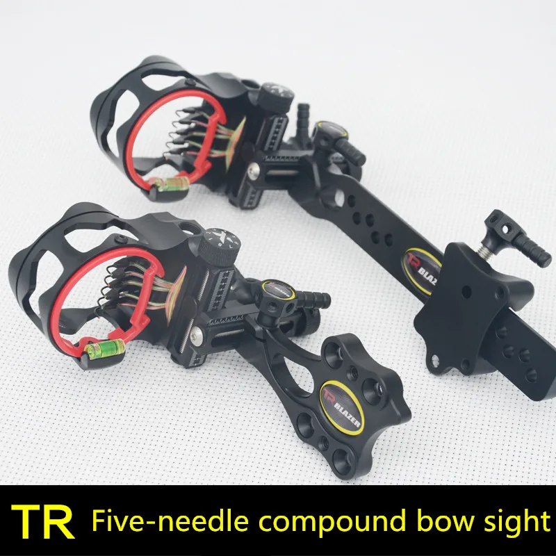 Тонкая пятиигольная комбинированная лука TR быстросъемный прицел с коротким