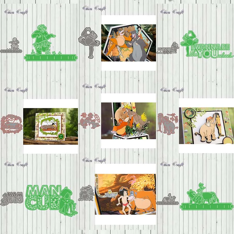 

Металлические высекальные штампы Forest world для скрапбукинга, стальное ремесло, высечка, тиснение, фототрафарет